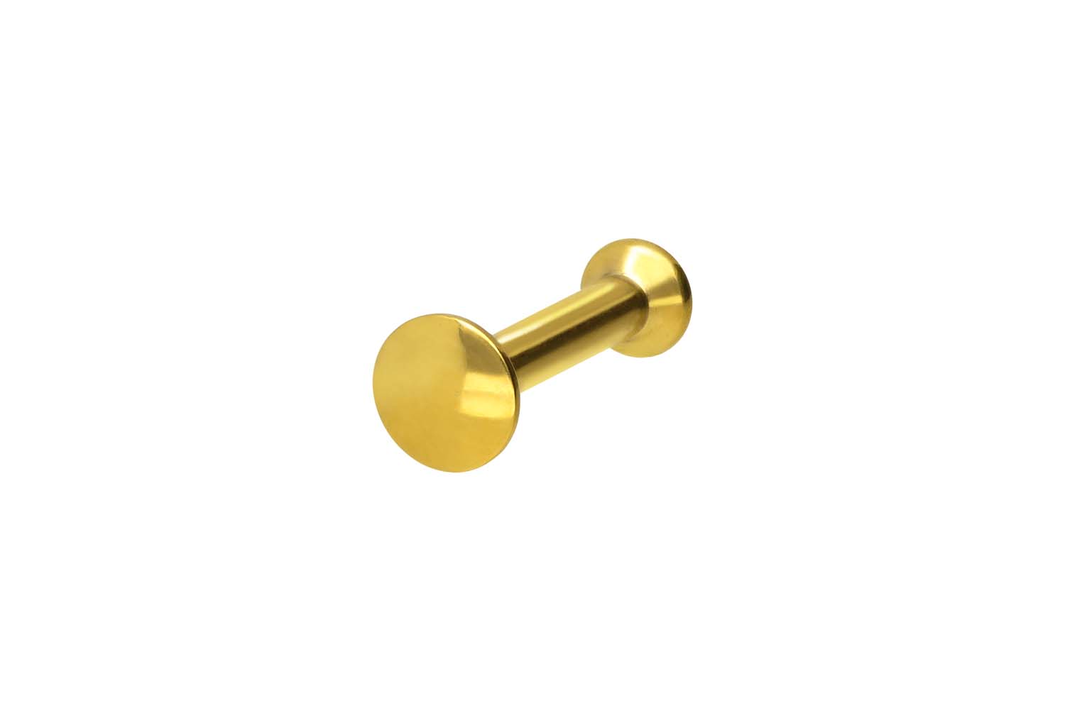 Chirurgenstahl Triple Piercing Mini Labret mit Innengewinde FLAT-DISC